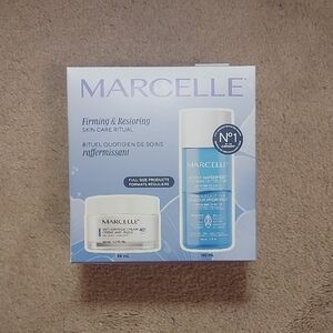 Marcelle firming cream and eye makeup remover set